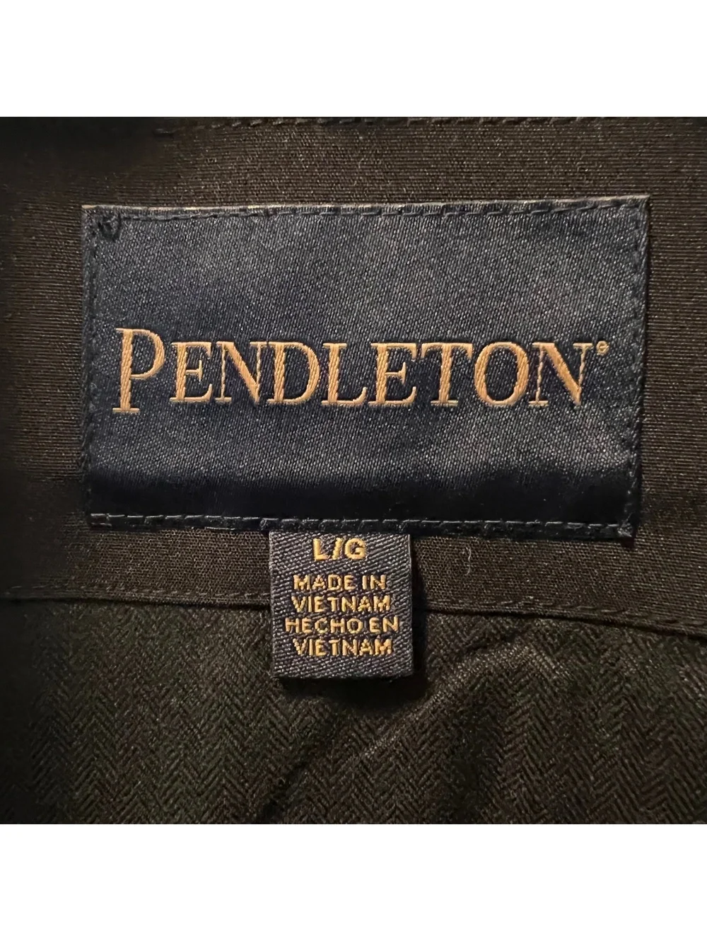 Pendleton Men's Large Plaid Fleece Vest with Zipper
